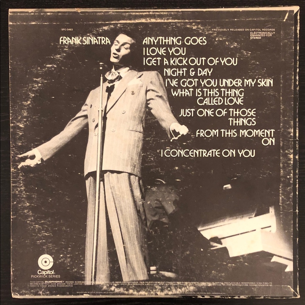 Frank Sinatra Vinyl Lp Record Album My Cole Porter ‘69